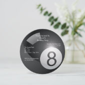 Invitation Soirée Billard 8 balles (Debout devant)