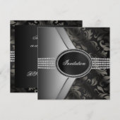 Invitation Soirée Black Diamond Black Tie (Devant / Derrière)
