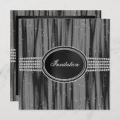 Invitation Soirée Black Diamond Black Tie (Devant / Derrière)