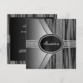 Invitation Soirée Black Diamond Black Tie (Devant / Derrière)