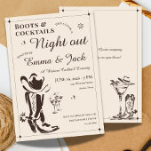 Invitation Soirée Boots & Cocktails
