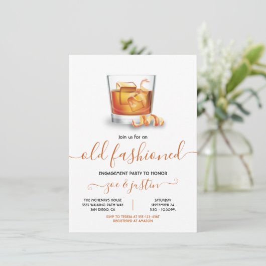 Invitation Soirée Bourbon Old Fashioned (Debout devant)