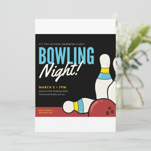 Invitation Soirée bowling ! (Debout devant)