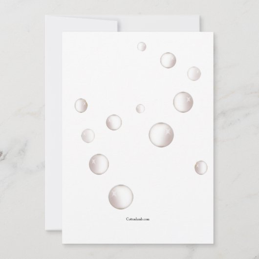 Invitation Soirée Bubble (Dos)