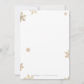 Invitation Soirée calligraphie manuscrite or (Dos)