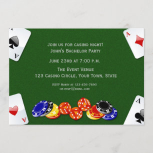 Invitation Soirée Casino