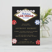 Invitation Soirée Casino Bachelor Party à Las Vegas (Debout devant)