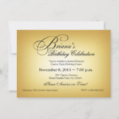 Invitation Soirée Casino Briana 17ème Anniversaire (Dos)