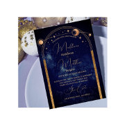 Invitation Soirée Céleste Chic Mariage élégant