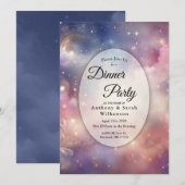 Invitation Soirée céleste Stardust Skies Diner (Devant / Derrière)