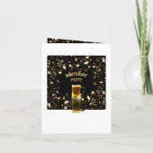 Invitation Soirée "Cheers and Beers" Elégante fête du 50e ann (Dos)