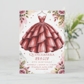 Invitation soirée chic bordeaux (Debout devant)