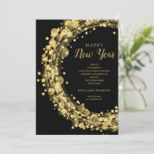 Invitation Soirée chic du Nouvel An (Debout devant)