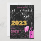 Invitation Soirée Chic du Nouvel An (Devant)