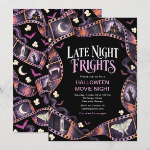 Invitation Soirée Ciné Épouvante Halloween