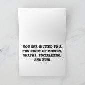 Invitation Soirée cinéma ! (Intérieur)