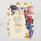 Invitation Soirée cinéma (Devant / Derrière)