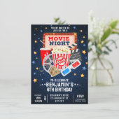 Invitation Soirée cinéma Anniversaire (Debout devant)