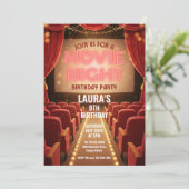 Invitation Soirée Cinéma Anniversaire Fête (Debout devant)