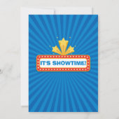 Invitation Soirée Cinéma Anniversaire Hollywood (Dos)