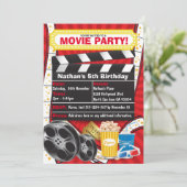 Invitation Soirée Cinéma Clappeuse Anniversaire (Debout devant)