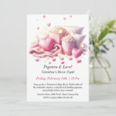 Invitation Soirée cinéma de Valentine sur mesure - Popcorn (Debout devant)