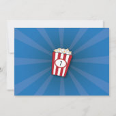 Invitation Soirée cinéma fête d'anniversaire n'importe quel â (Dos)