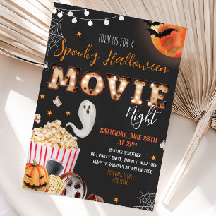Invitation Soirée Cinéma Halloween
