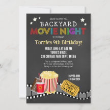 Soirée cinéma jardin Anniversaire