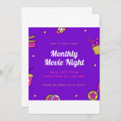 Invitation Soirée cinéma mensuelle (Devant / Derrière)