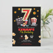 Invitation Soirée cinéma, théâtre - 7e anniversaire Invitatio (Debout devant)