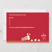 Invitation Soirée Cinéma Virtuelle Anniversaire Popcorn Dessi (Dos)