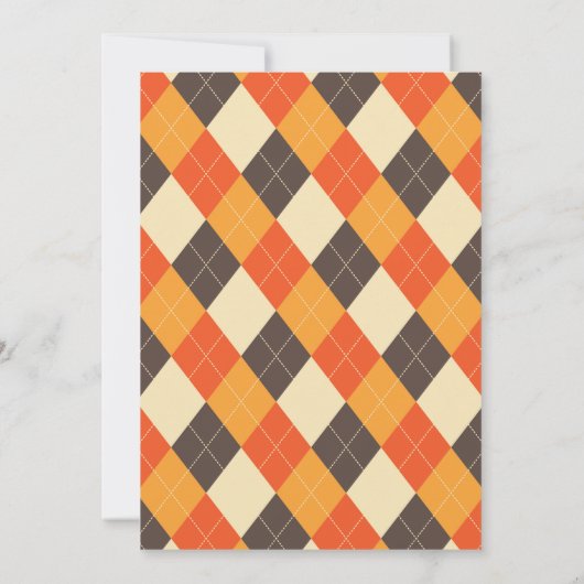 Invitation Soirée citrouille (Dos)