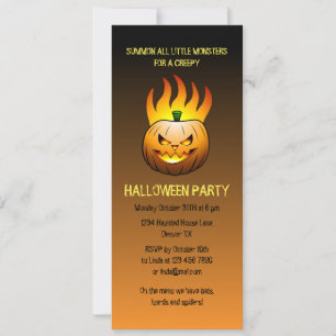 Invitation Soirée Citrouille d'Halloween