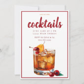Invitation Soirée Classique avec Cocktail Old Fashioned (Devant)