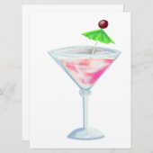 Invitation soirée cocktail (Devant / Derrière)