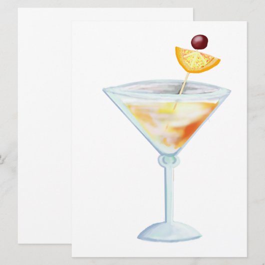 Invitation soirée cocktail (Devant / Derrière)