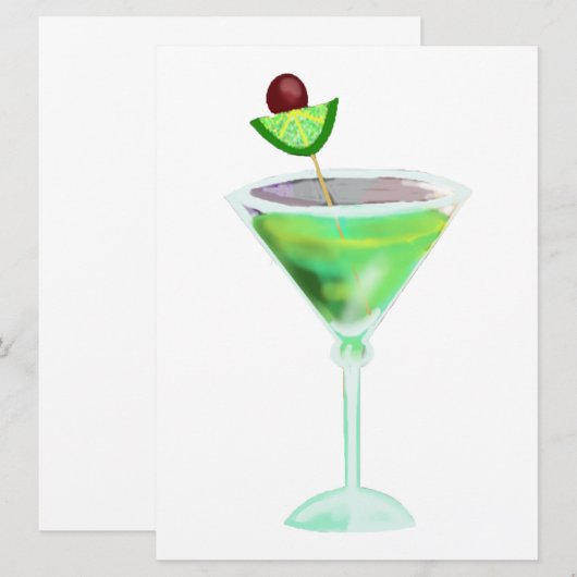 Invitation soirée cocktail (Devant / Derrière)