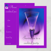 Invitation soirée cocktail (Devant / Derrière)