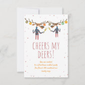 Invitation Soirée Cocktail de Noël d'hiver chez My Deers l (Devant)