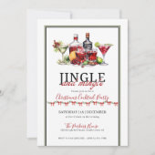 Invitation Soirée cocktail de Noël pour trinquer et faire con (Devant)