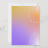 Invitation Soirée Cocktail Été Simple Et Moderne (Violet) (Dos)