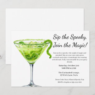 Invitation Soirée Cocktail Halloween Potion Magique
