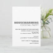 Invitation Soirée Cocktail minimaliste Élégante (Debout devant)