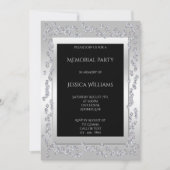 Invitation Soirée commémorative élégante en diamants (Devant)