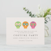 Invitation Soirée costume de crânes de sucre (Debout devant)