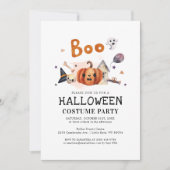 Invitation Soirée Costume d'Halloween pour les petits (Devant)