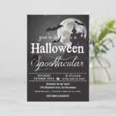 Invitation Soirée Costume Halloween Spooktacular (Debout devant)