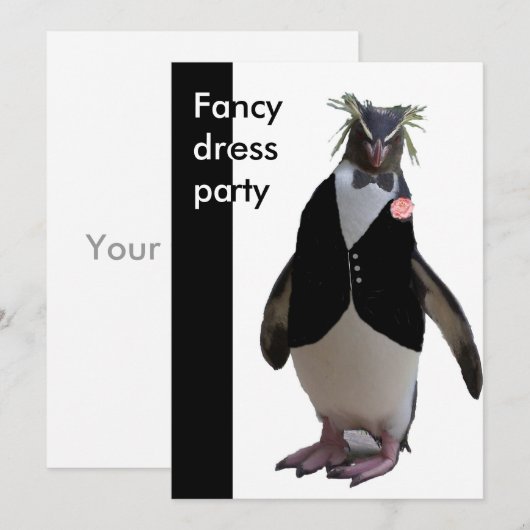 Invitation - soirée costumée (Devant / Derrière)