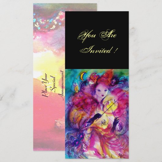 INVITATION SOIRÉE COSTUMÉE (Devant / Derrière)